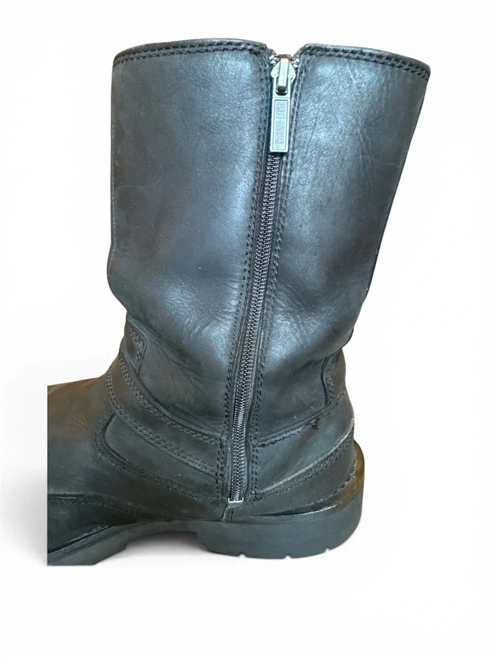 Harley-Davidson Black Leather Motorcycle Boots